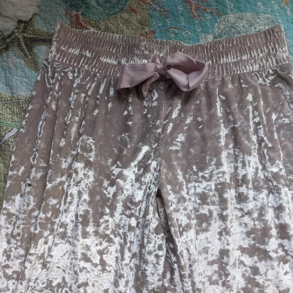 Crushed velvet jogging pants - Picture 6 of 7